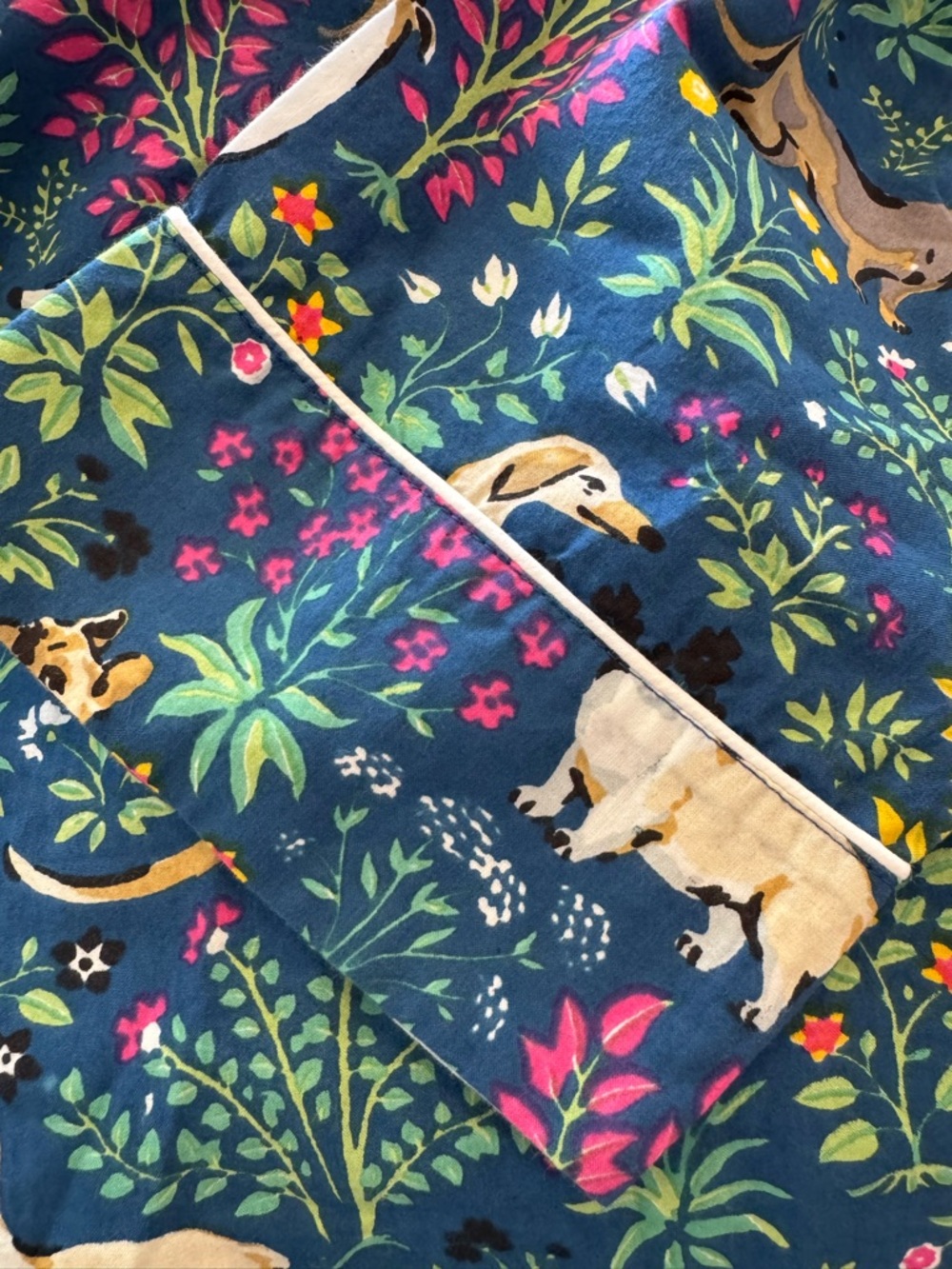 Printfresh Must Love Dogs Indigo Blue Sleep Shirt Organic Cotton - Picture 8 of 11